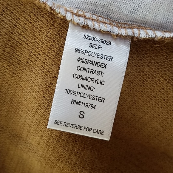 One World ArtDeco Floral Print Hi-Lo Tunic Sweater - Picture 4 of 5